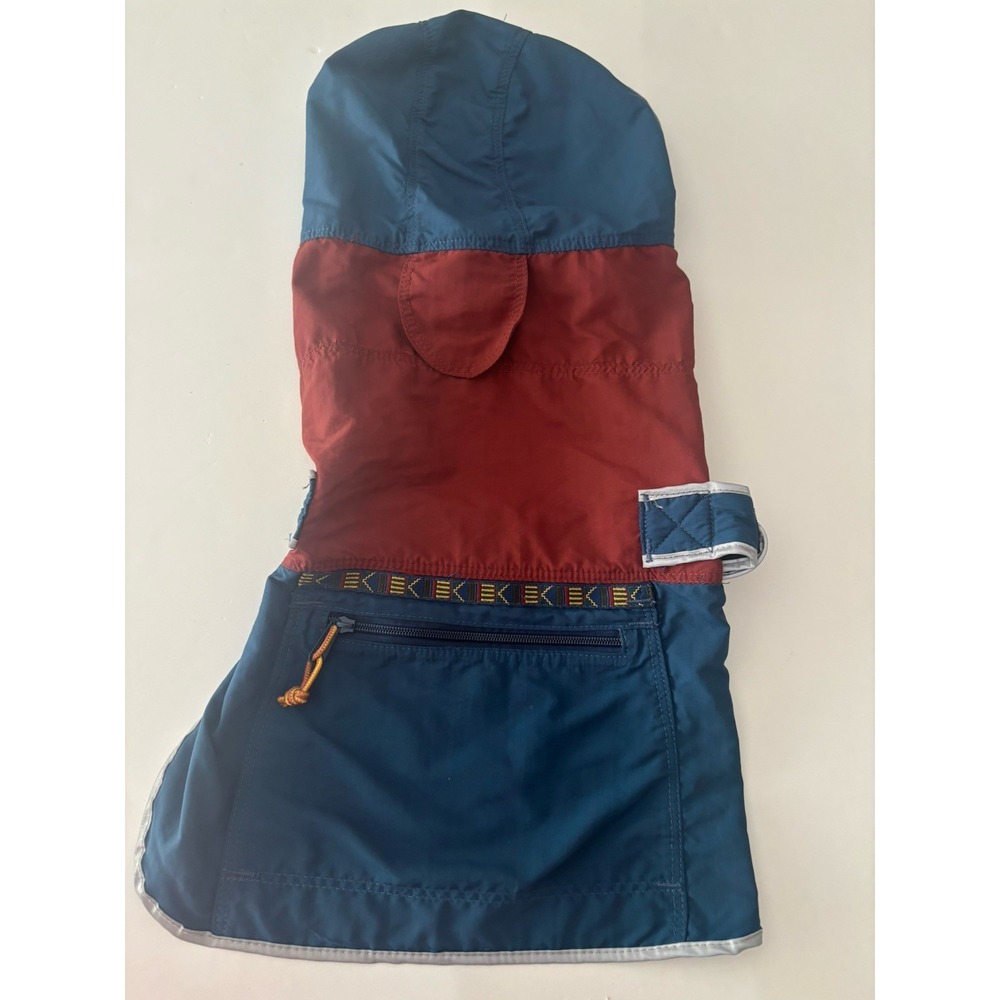 L.L Bean Pet Dog Mountain Classic Parka Reversible Puffer Blue/Orange Sz LARGE